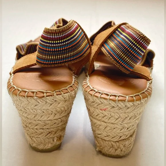 Toni Pons Tina Espadrille Wedge Sandal In Tan Suede - Picture 11 of 13